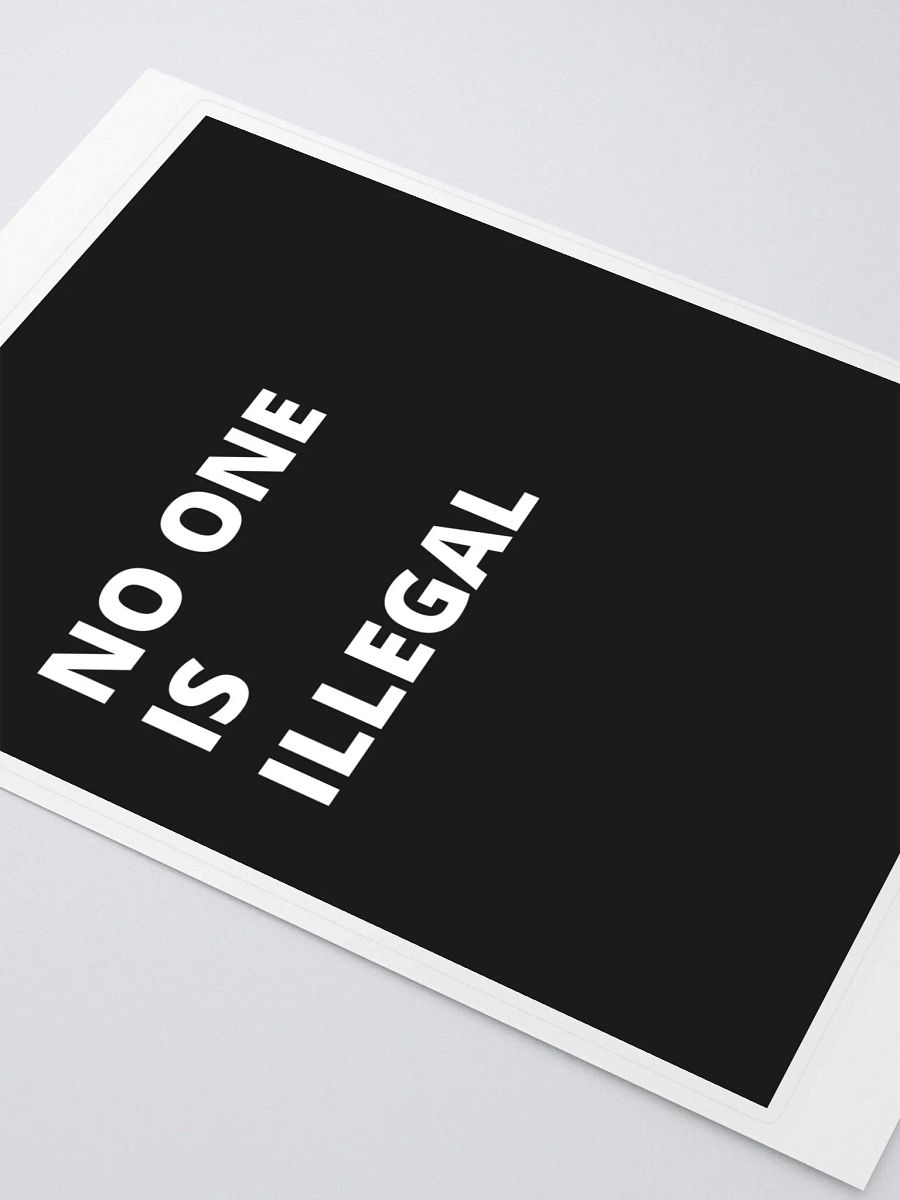 PRIS- NO ONE IS ILLEGAL - Kiss Cut Sticker Sheet with Background product image (2)