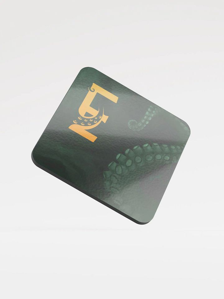 Eldritzh tentacle glossed cork coaster product image (1)