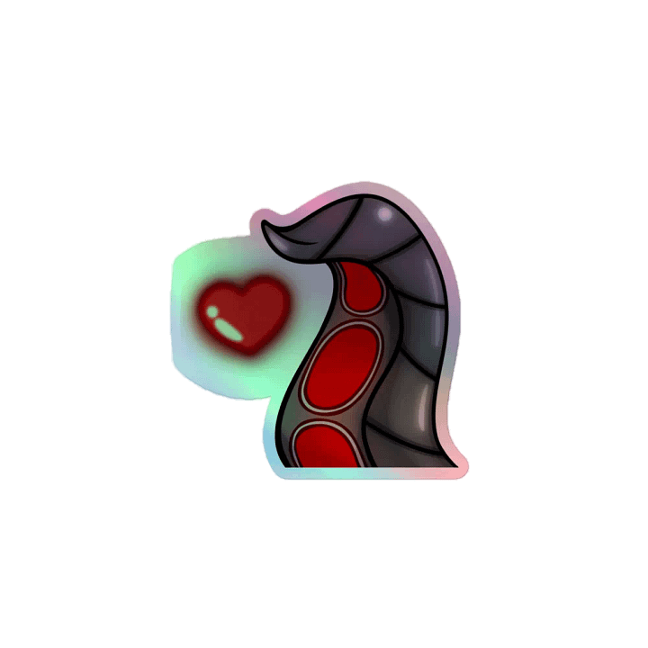 Holographic Oli Tentacle Love Sticker product image (1)