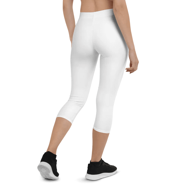 White Zenith Women's Capri Leggings product image (2)
