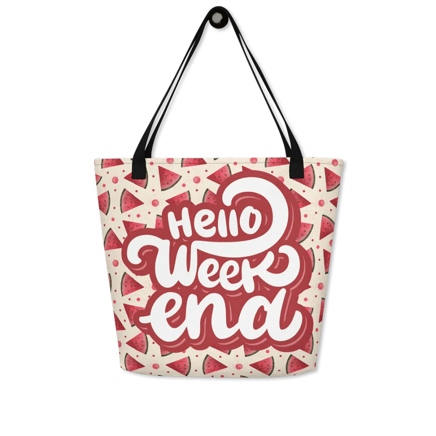 Hello Weekend Watermelon All Over Print Tote product image (6)