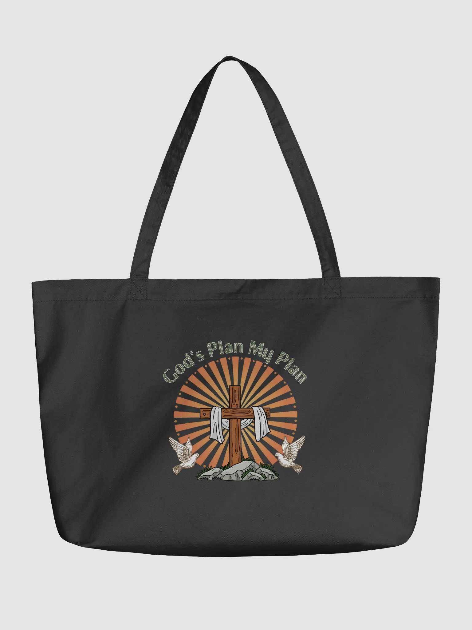 God`s Plan My Plan, Christian Faith Eco-Friendly Tote Bag product image (2)