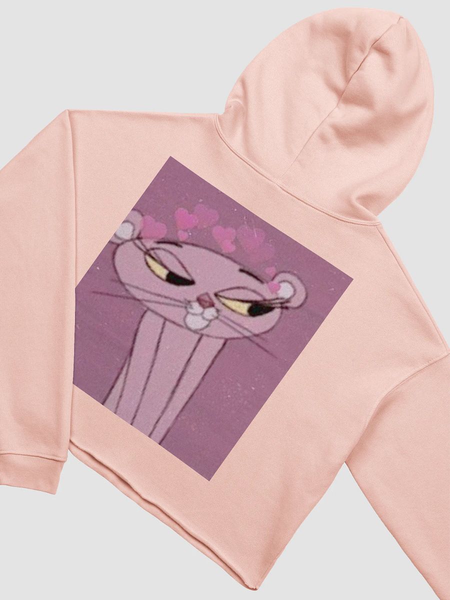 Whimsical Pink Panther Crop Hoodie product image (4)