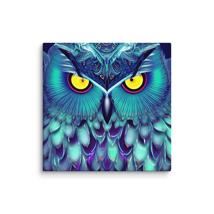 Fantasy Fractal Owl Art - v5 product image (1)