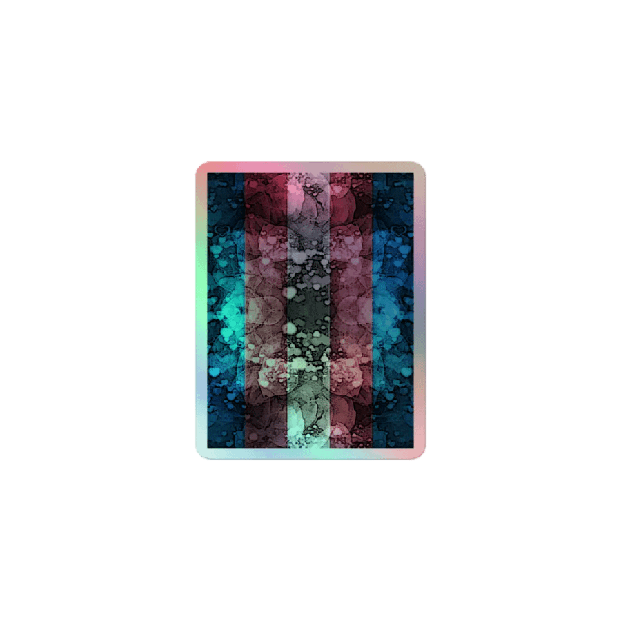 Transgender Pride Flag Sticker (Textured Variation) product image (1)