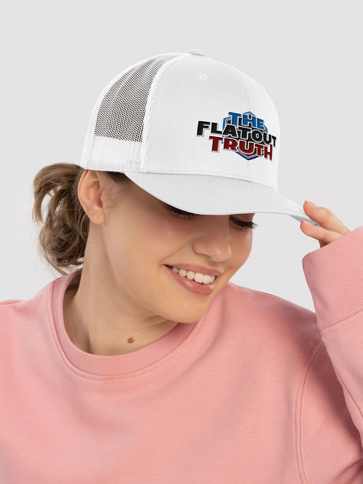 TFOT Embroidered Retro Blue Hex Snapback Trucker Hat product image (5)