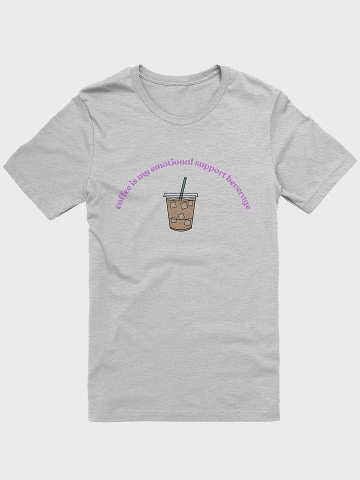 Iced Coffee=Emotional Support T-Shirt (purple) product image (1)