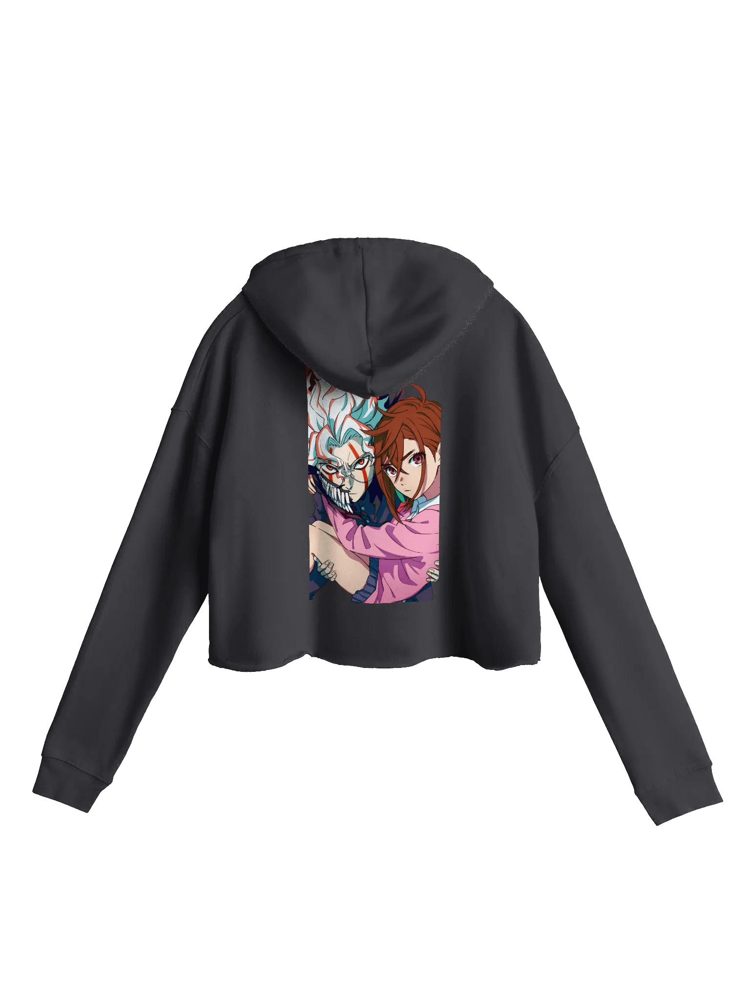 XBOYI x DanDaDan | Hoodie Crop Momo x OKARUN — Amor Paranormal product image (3)