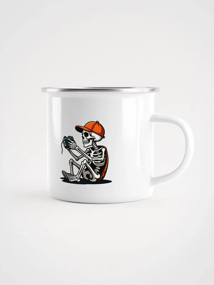 Skeleton Gamers Enamel Mug product image (1)