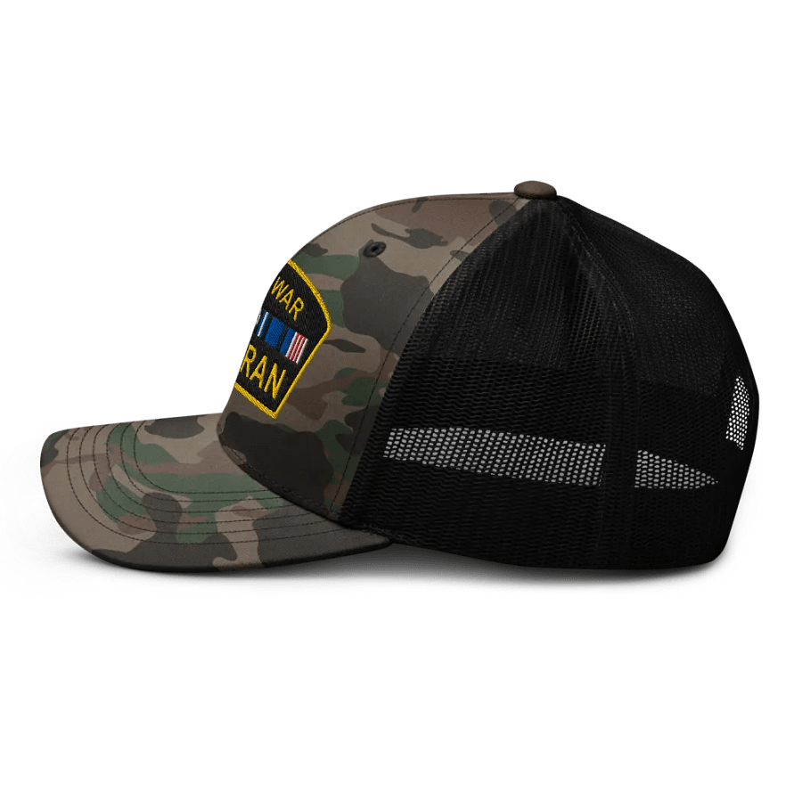 Drug War Veteran Camo Trucker Hat product image (5)