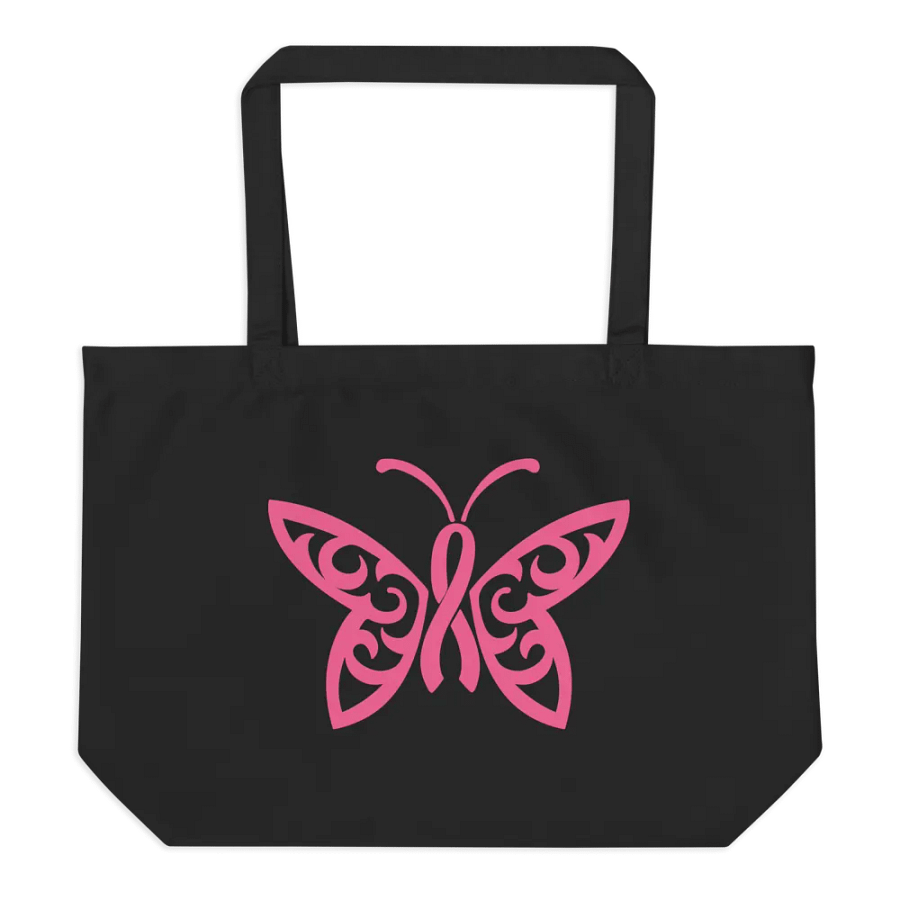Butterfly Cancer Ribbon Bag product image (6)
