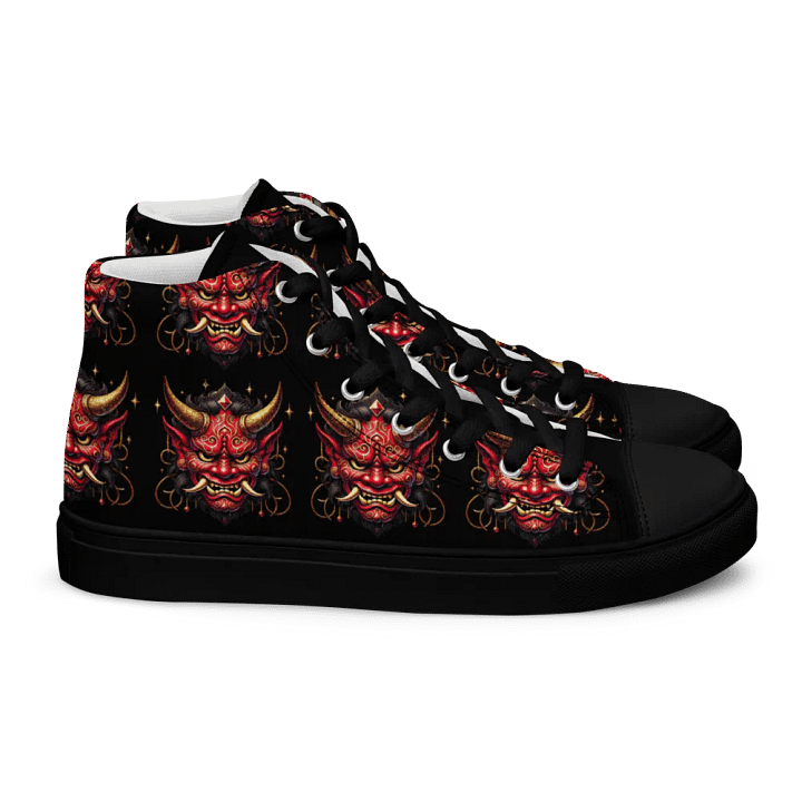 Red Oni Mask Men's High Tops product image (2)