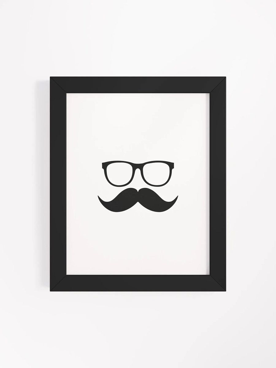 Black Moofstache Poster product image (37)