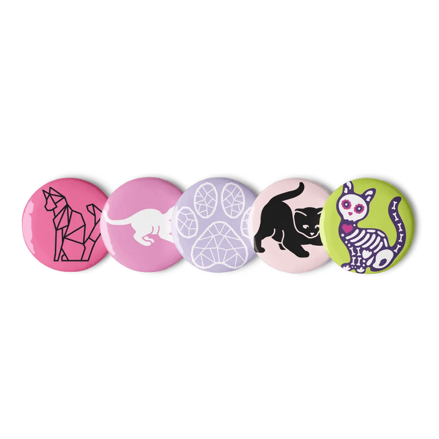 Cat Pin Button Set product image (1)