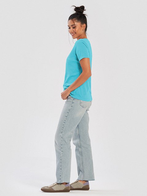 Photo showing Bella+Canvas Women's Relaxed V-Neck T-Shirt