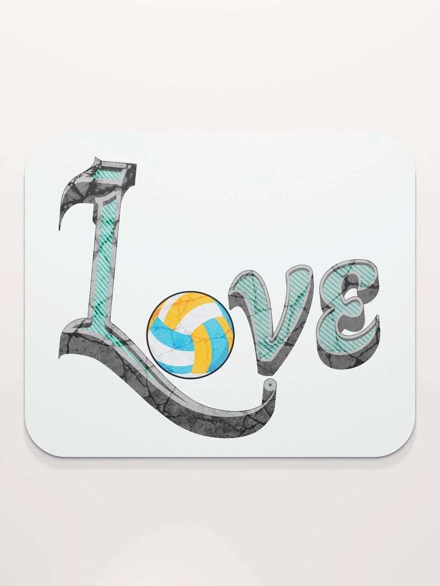Love Volleyball Spike Mouse Pad product image (2)