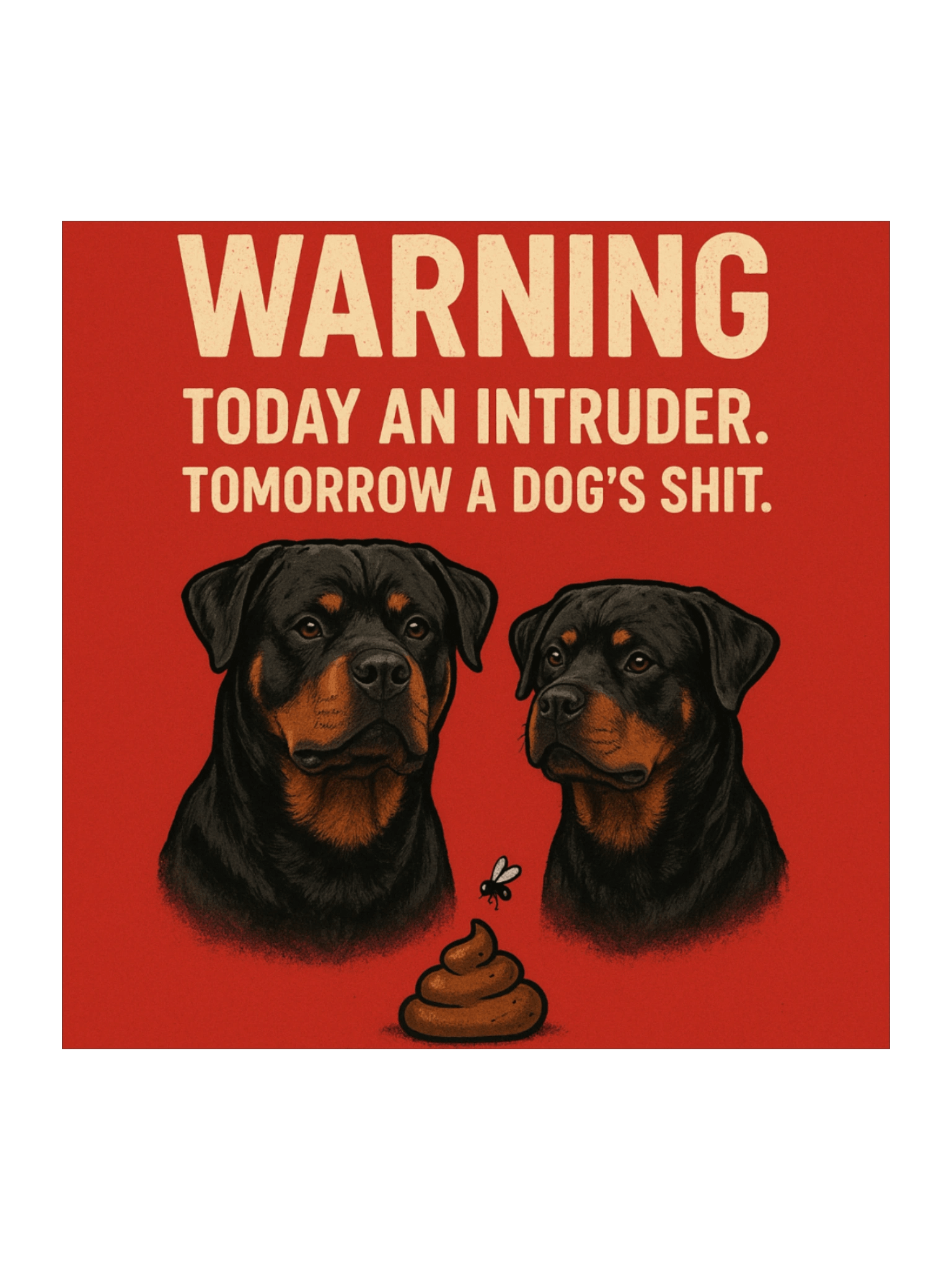 Rottweiler Intruder Alert Sticker product image (2)