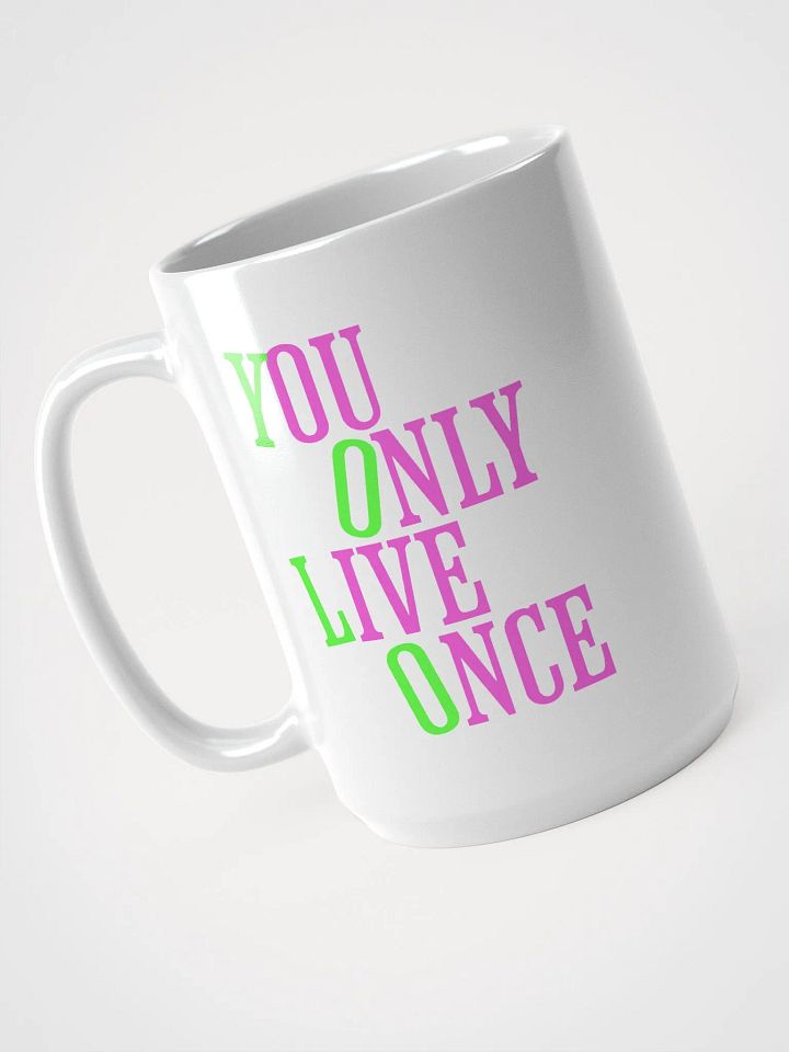YOLO Gradient White Glossy Mug product image (1)