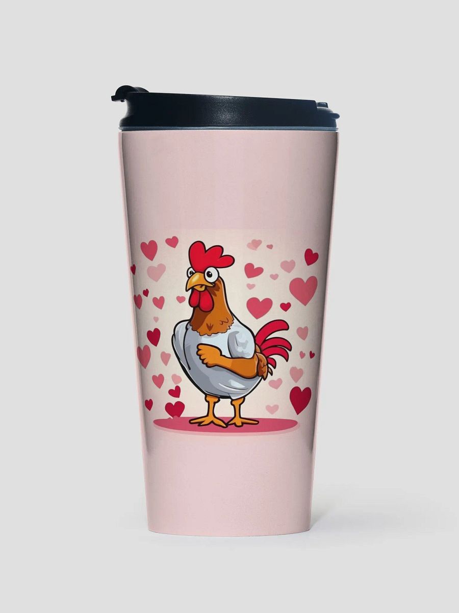 Lovebird Rooster Stainless Steel Travel Mug product image (1)