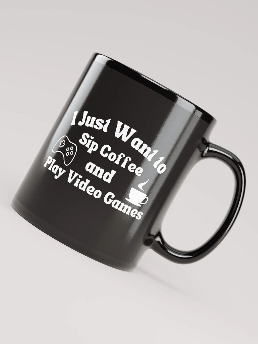 Coffee and Video Games Coffee Mug (Black) product image (8)