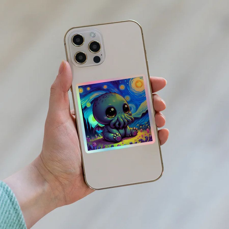 Starry Nights with Cthulhu Sticker product image (8)