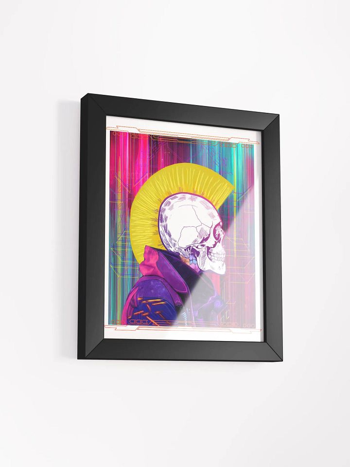 Framed Matte Poster - Skull Mohawk product image (5)