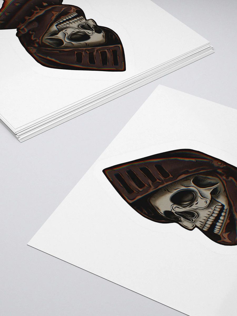 "Gothic Knight Skull" Sticker product image (10)