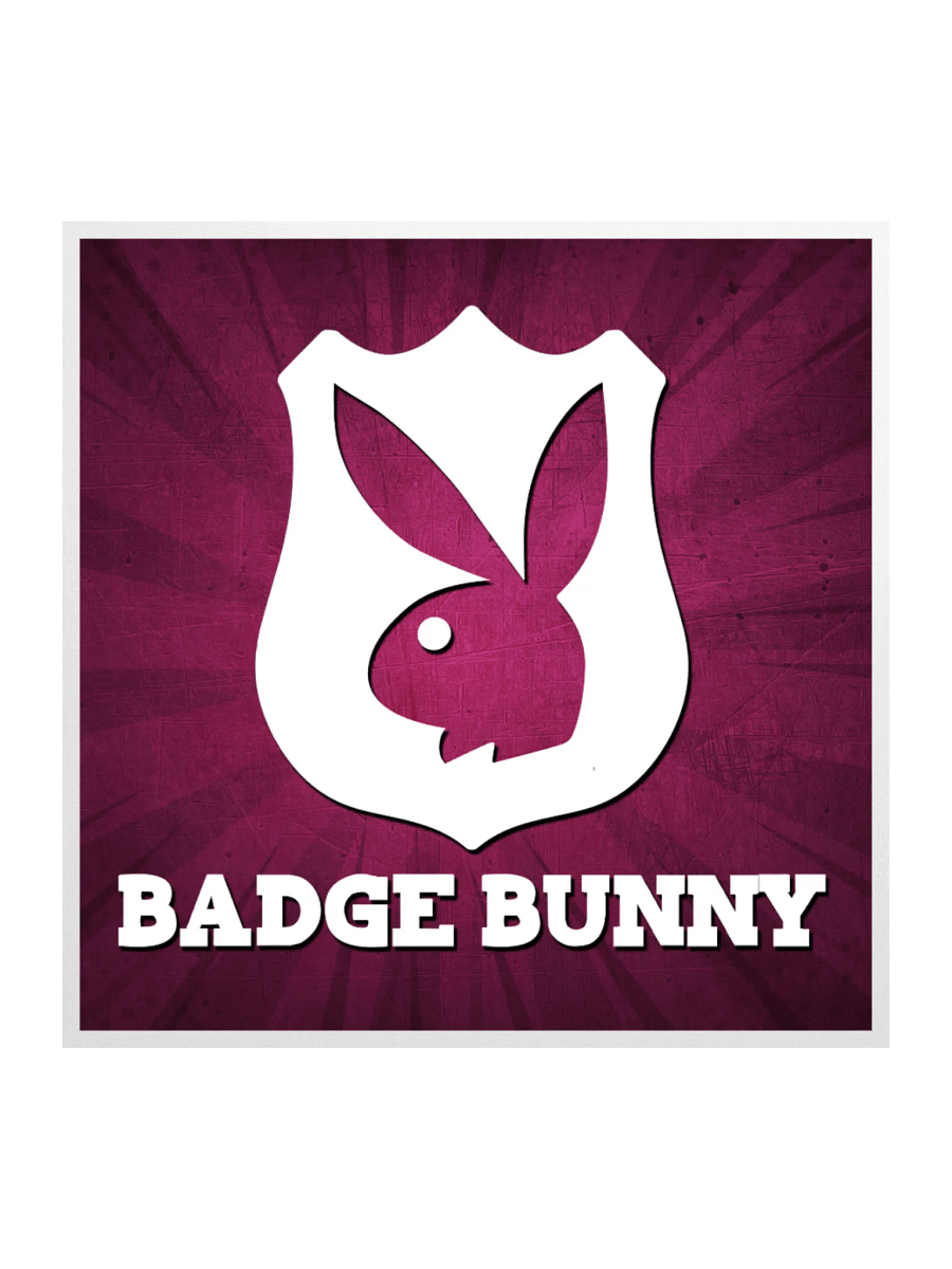 Badge Bunny Kiss Cut Stickers product image (2)
