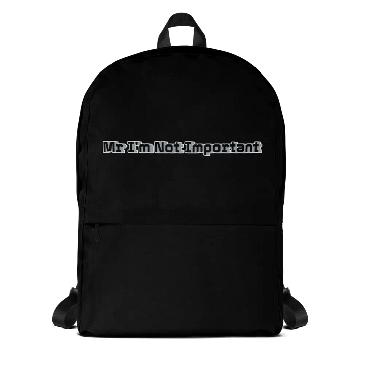 Backpack - Black - Mr I'm Not Important product image (1)