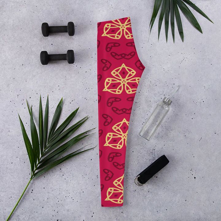 Geometric Floral Fusion Leggings product image (2)