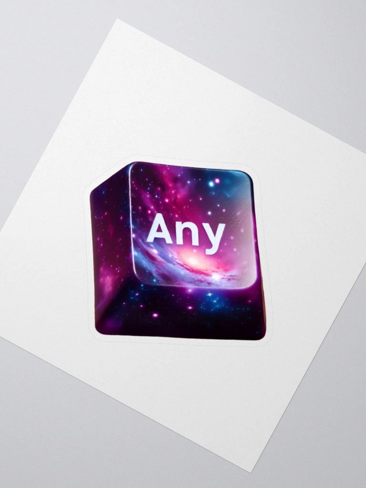 Press The Any Key Nebula Kiss Cut Stickers product image (4)