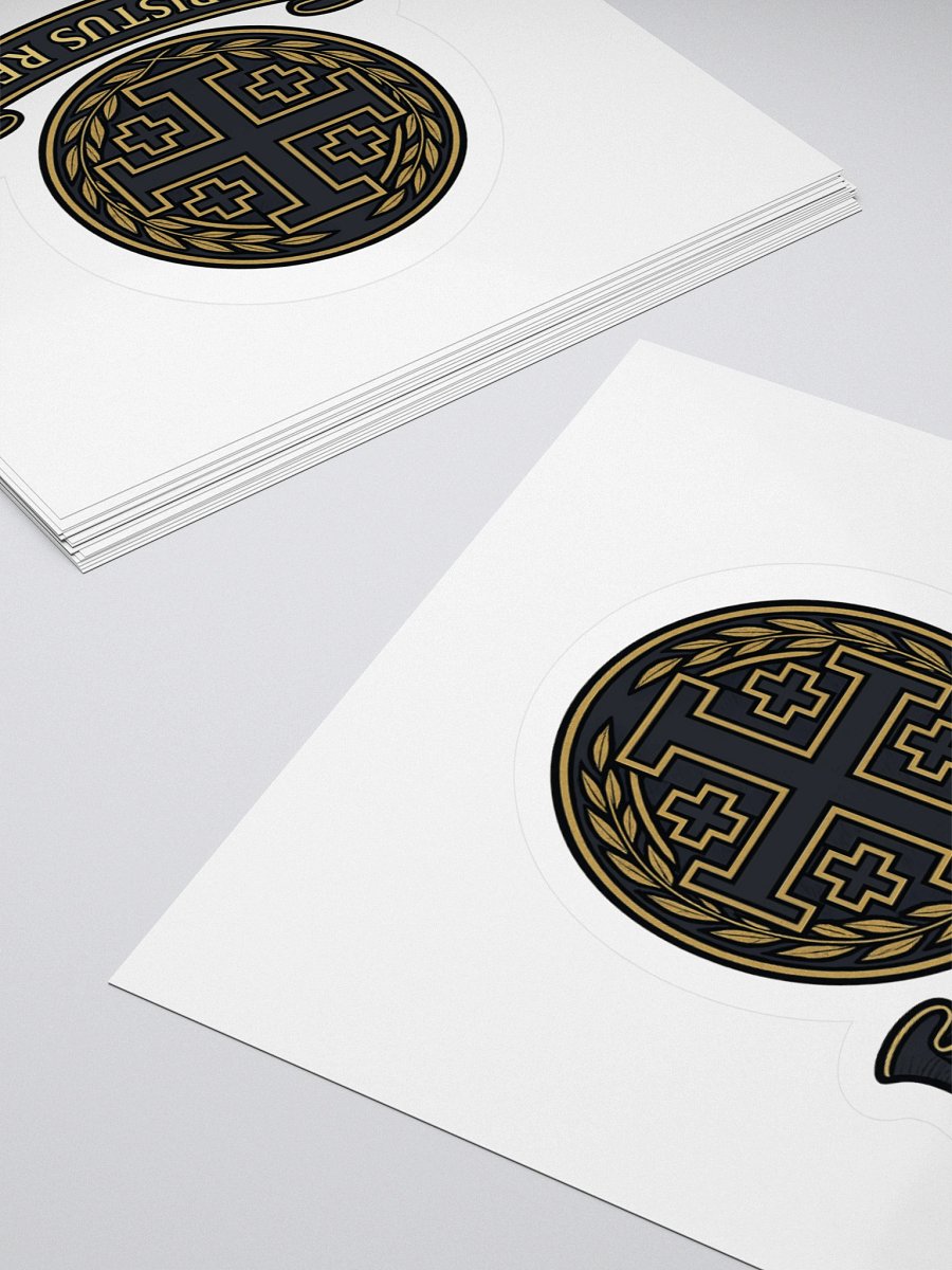 Christus Rex Sticker black product image (4)