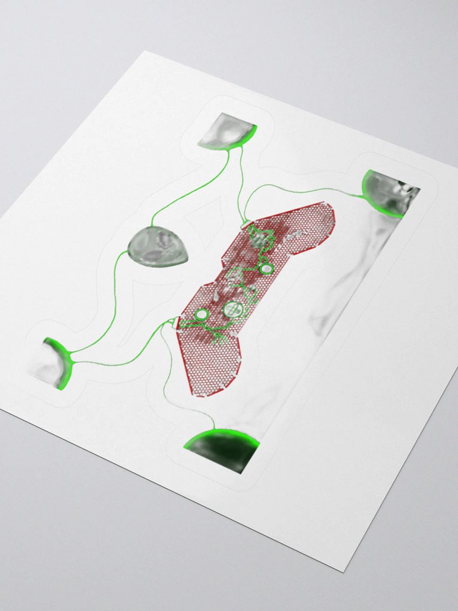 Neon Gaming Controller Kiss Cut Stickers product image (9)