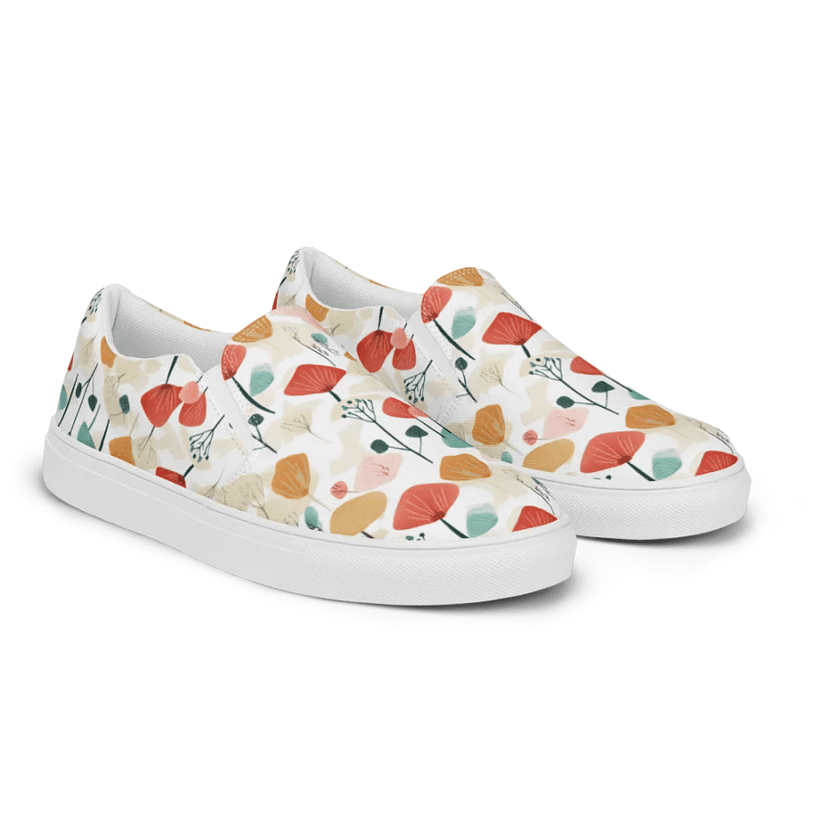 Pretty Floral Pattern All Over Print Slip On Shoes product image (10)