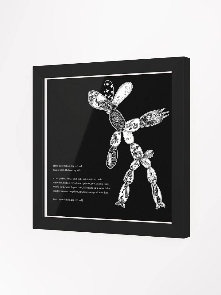framed balloon dog product image (7)