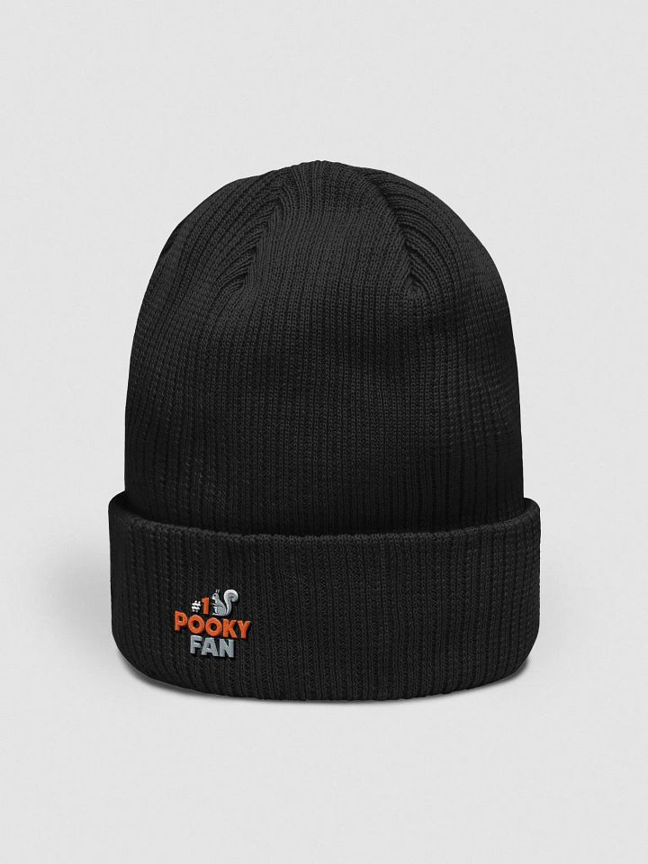 Organic Cotton Embroidered Beanie: Pooky's #1 Fan product image (2)