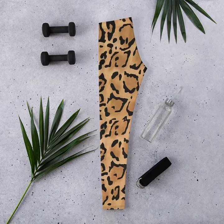 Vibrant Leopard Stripe All-Over Leggings product image (2)