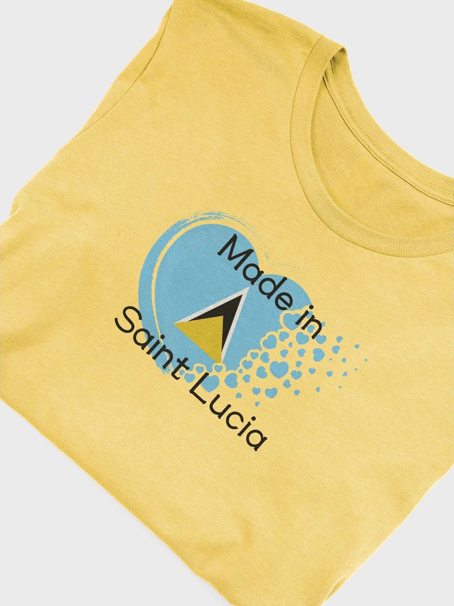 Made in Saint Lucia Pixel Heart Distress T-Shirt product image (86)