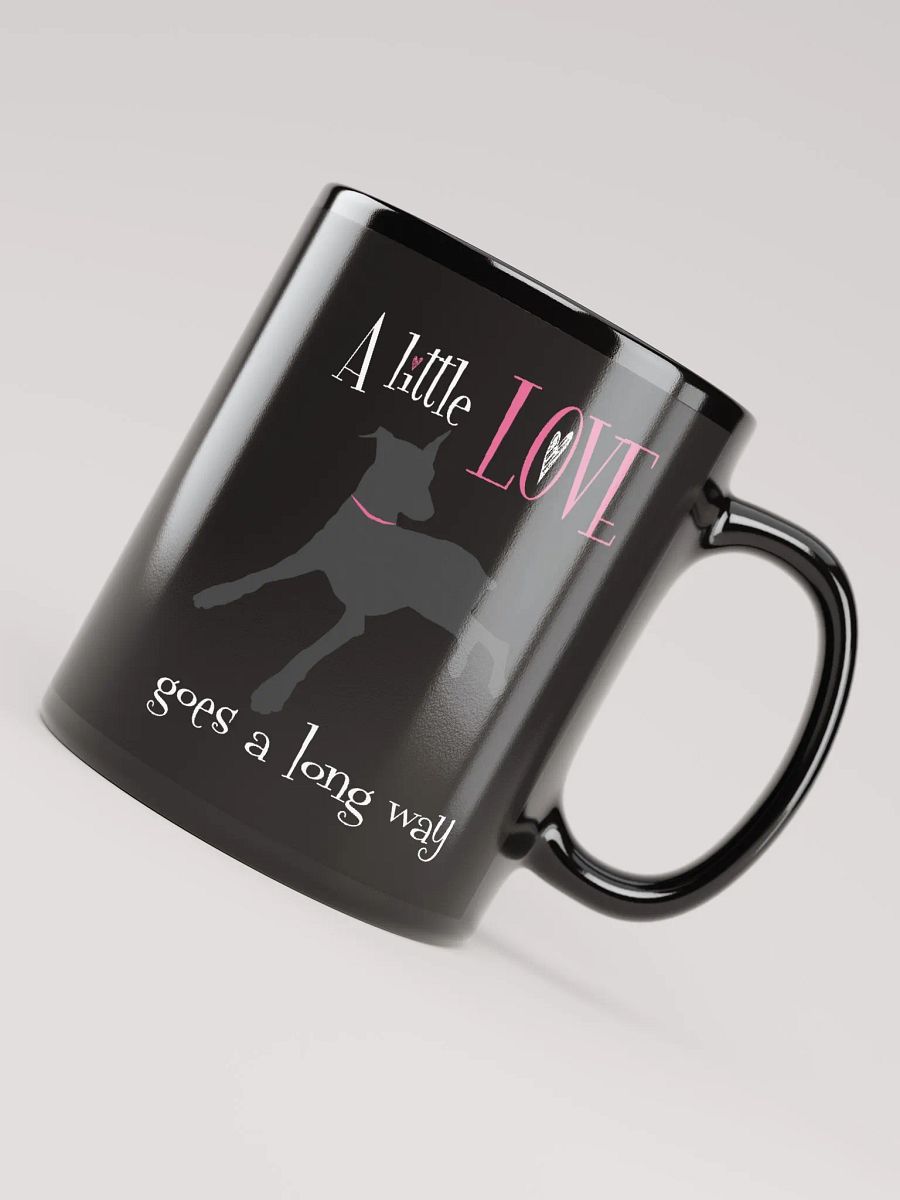 A little Love goes a long way, black glossy Mug product image (8)