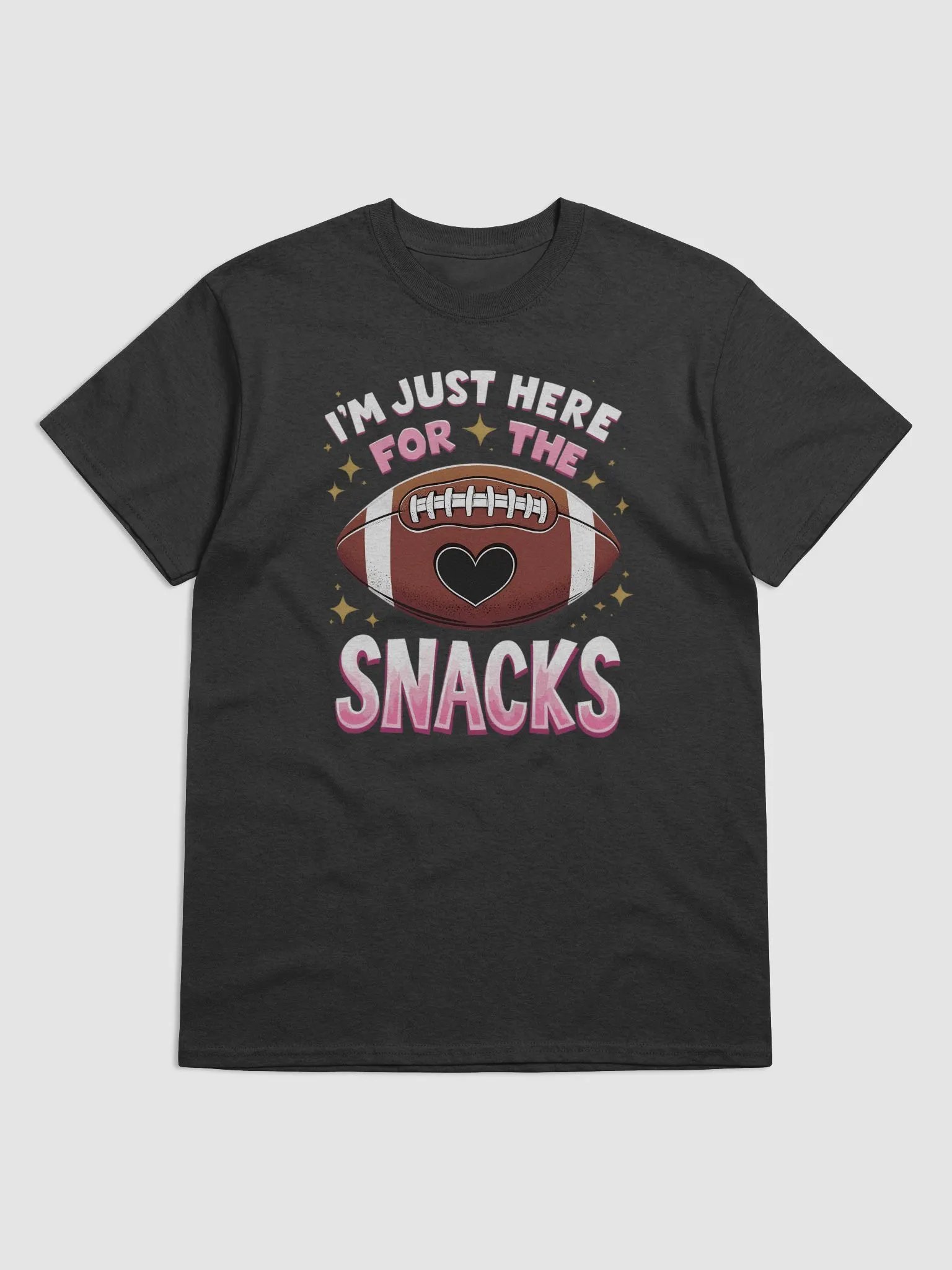 I'm Just Here for the Snacks" Funny Football T-Shirt product image (1)