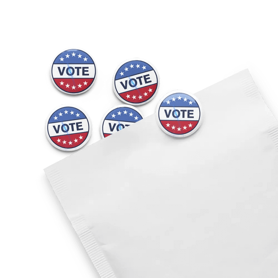 Patriotic Vote Pin Buttons Set product image (13)
