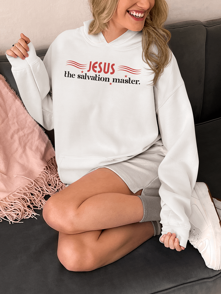 JESUS The salvation Master Gildan Hoodie - Front / Back. product image (1)