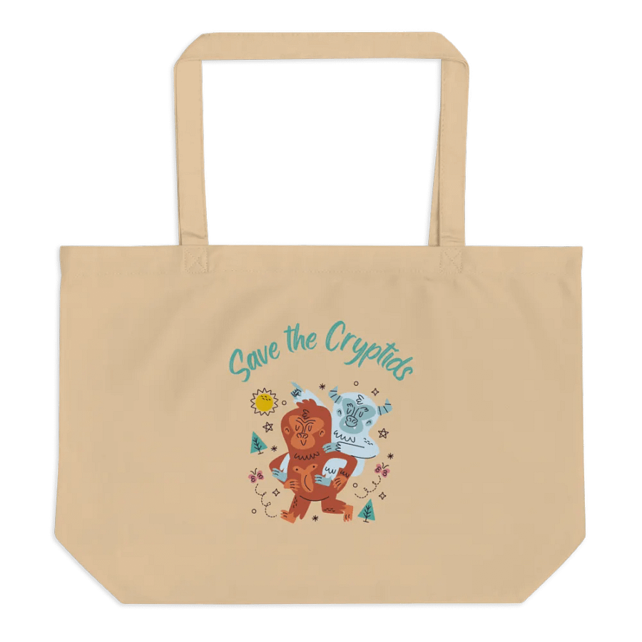 Save the Cryptids Organic Cotton Jumbo Tote product image (1)