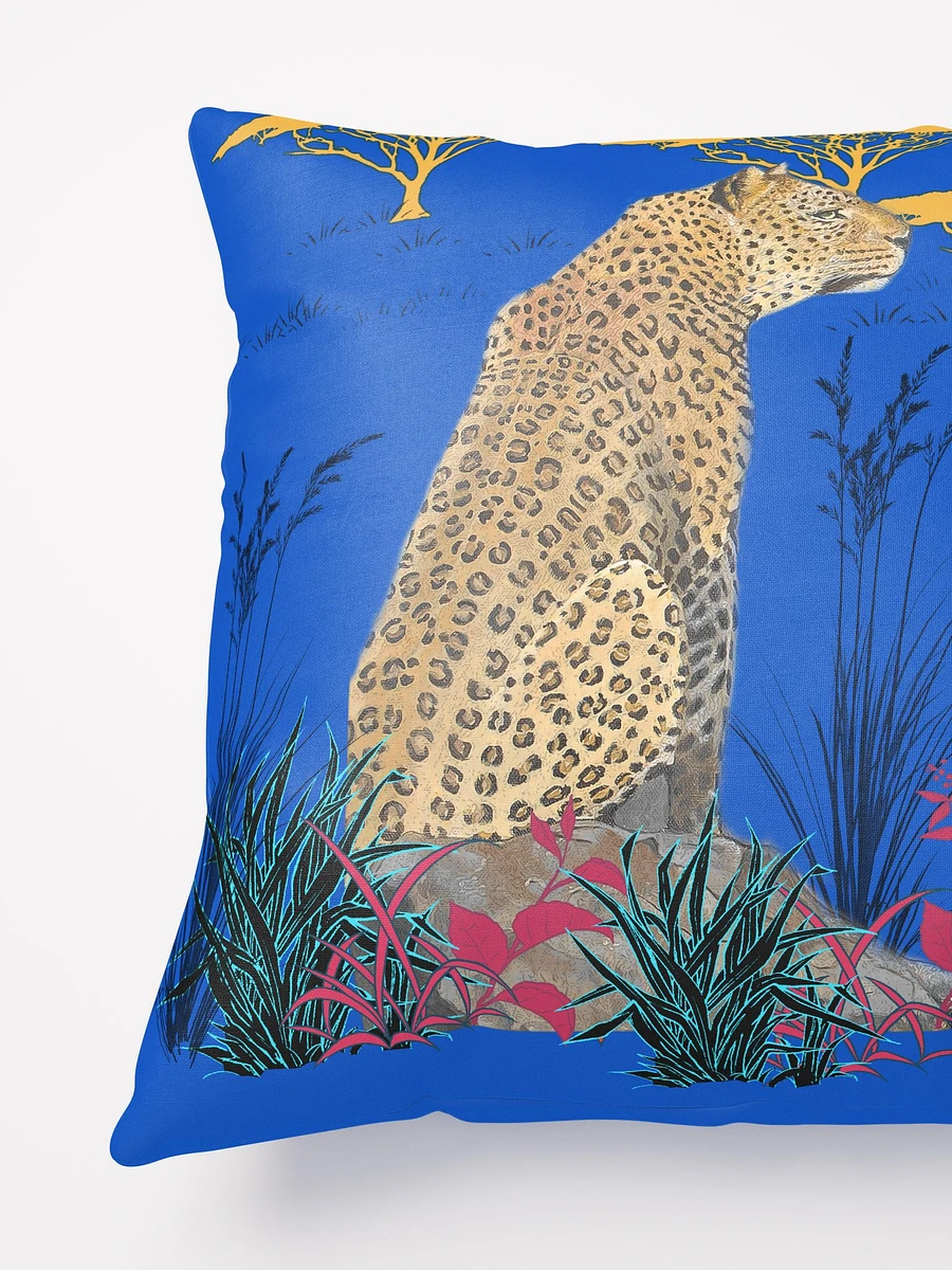 Blue Pillow with Leopard in the Dry Bushveld product image (4)