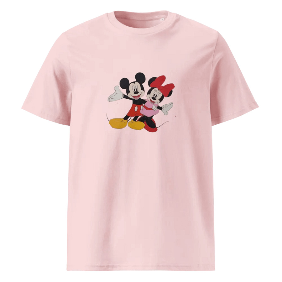 Mickey and Minnie mouse (art by Dina R.) Stanley/Stella Organic Cotton T-Shirt product image (5)