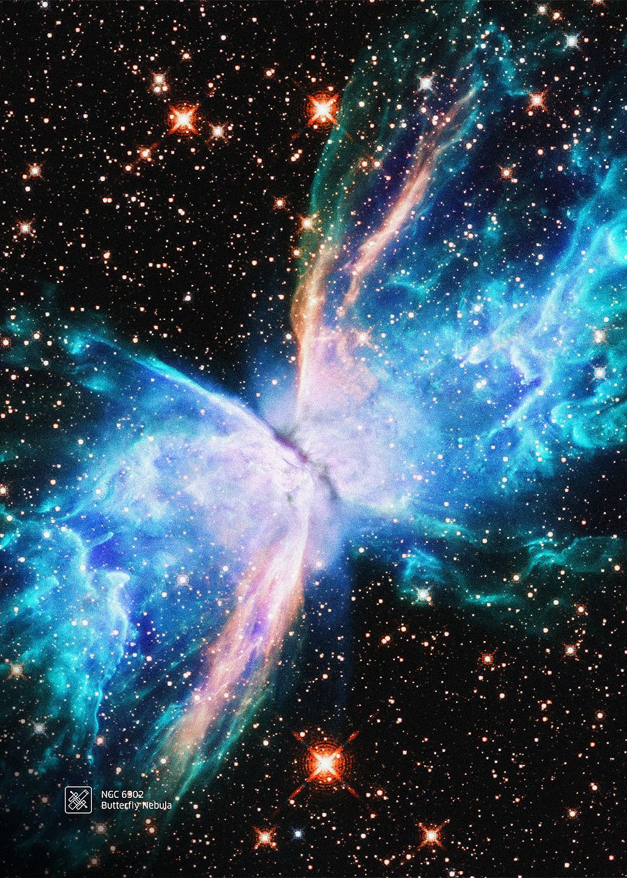 Butterfly Nebula NGC 6302, NASA Hubble Space Telescope — Hi-Res Space poster, science poster, space photo product image (4)