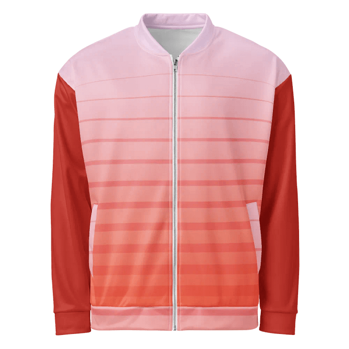 Vibrant Gradient Stripes Good Vibes Jacket product image (2)
