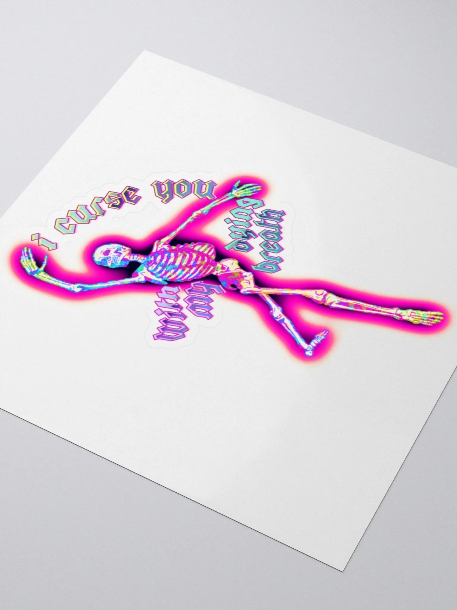 I Curse You Kiss Cut Stickers product image (3)