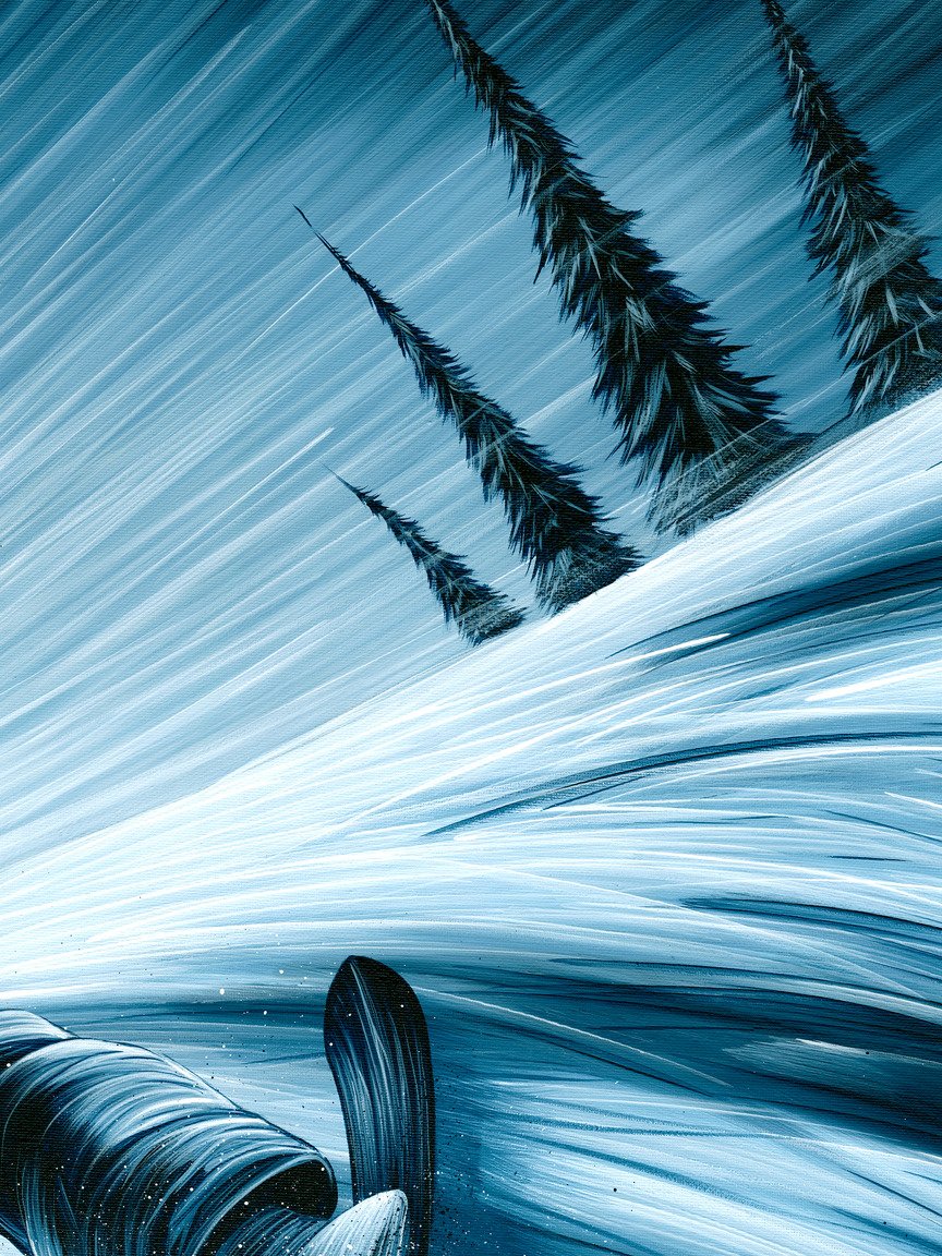 Skiing The Winter Light 1 - Mounted Print product image (4)
