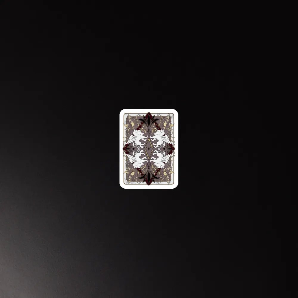 Verardi Famiglia Playing Card Back ✦ Die-Cut Magnets product image (5)